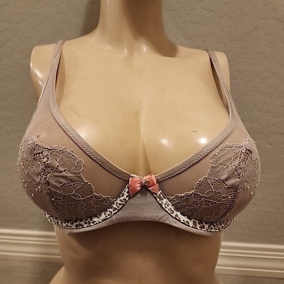 Body By Victorias Secret Unlined Demi Bra 34C Nude Underwire - Picture 1 of 3